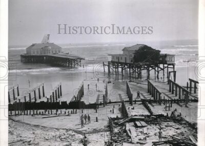 1944 Atlantic City Boardwalk September Hurricane Heinz Pier Destroyed Photo
