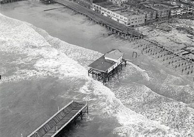 1944 Atlantic City Boardwalk September Hurricane Heinz Pier Photo B