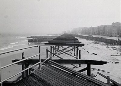 1944 Atlantic City Boardwalk September Hurricane Maine Ave. Photo
