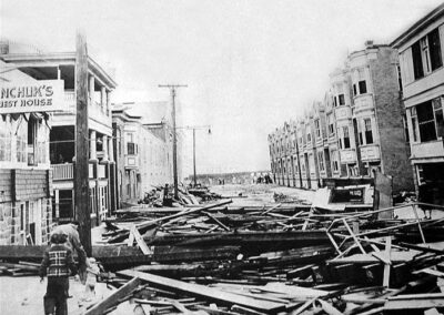 1944 Atlantic City Boardwalk September Hurricane Rhode Island Ave Photo