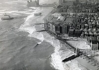 1944 Atlantic City Inlet Beach & Boardwalk September Hurricane Aftermath Photo