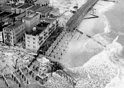 1944 Atlantic City September Hurricane Oriental Ave. Boardwalk Photo