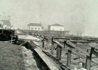 1944 Ventnor City September Hurricane Fishing Pier & Library Photo