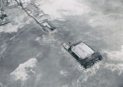 1962 Atlantic City Beach Steel Pier March Storm Damage Photo D