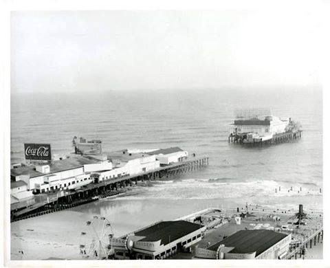 1962 Atlantic City Beach Steel Pier March Storm Damage Photo