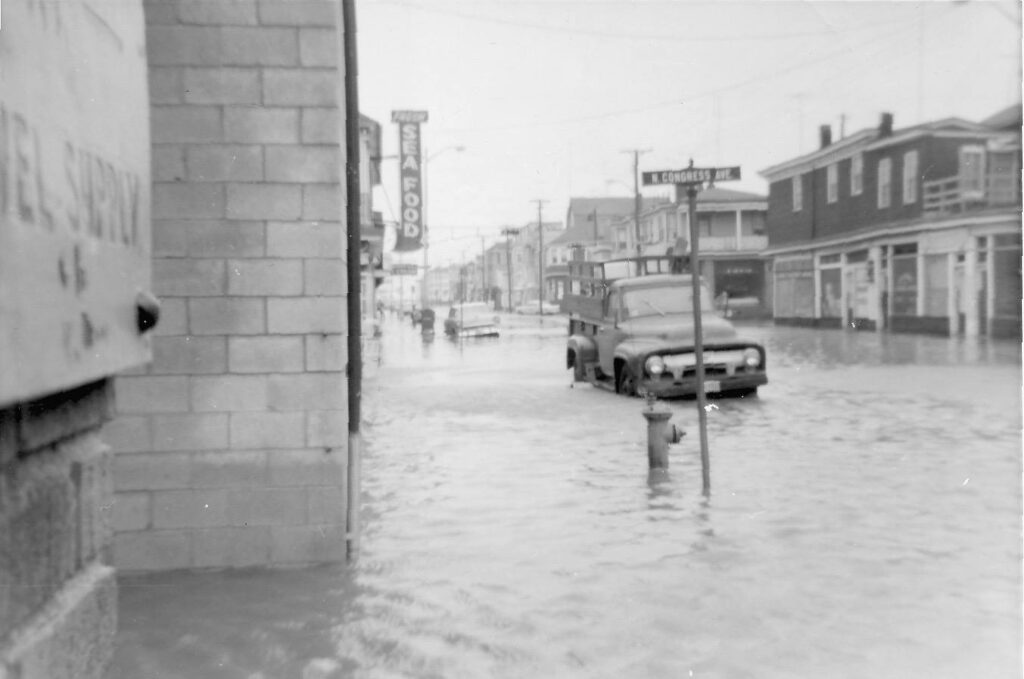 1962 Atlantic City March Storm Damage Congress Ave. Photo