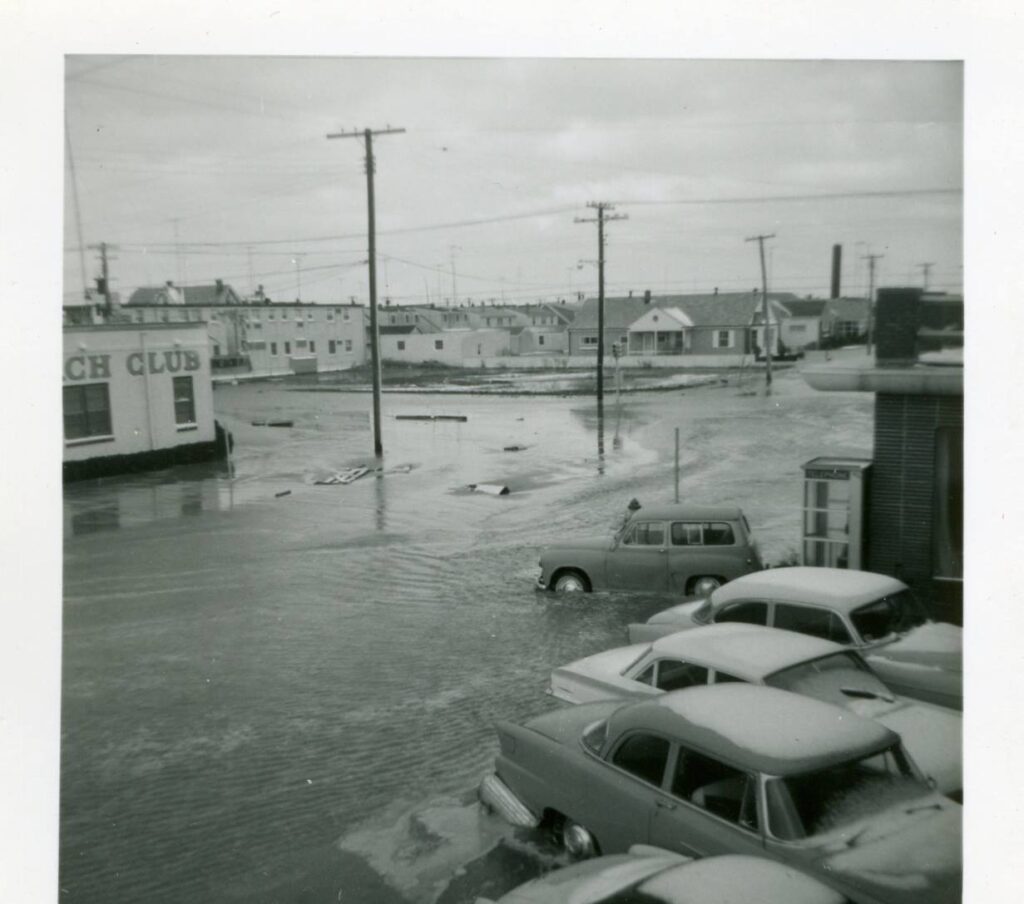 1962 Margate City Cedar Grove Ave. March Storm Damage Photo