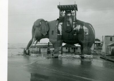 1962 Margate City Lucy the Elephant March Storm Damage Photo