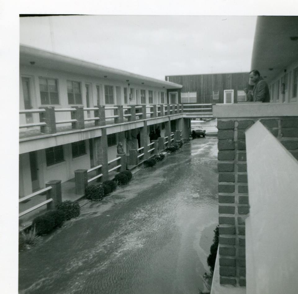1962 Margate City White Sands Motel March Storm Damage Photo